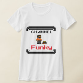 Channel Funky Pixel Art T - Shirt Tank Top