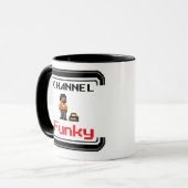 Channel Funky Pixel Art Tasse (Vorderseite Links)