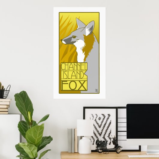 Channel Island Fox Poster (Heimbüro)