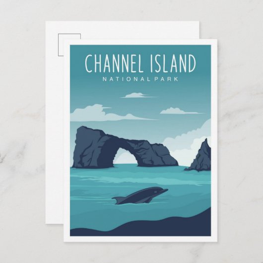 Channel Island National Park California Postkarte (Vorne/Hinten)