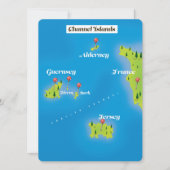 Channel Islands Map Poster. (Vorderseite)