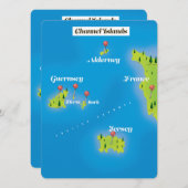 Channel Islands Map Poster. (Vorne/Hinten)