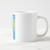 Channel Islands Map Poster. Jumbo-Tasse (Rechts)