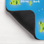 Channel Islands Map Poster. Mousepad (Ecke)