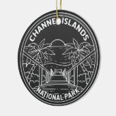 Channel Islands National Park California Monoline Keramik Ornament (Links)