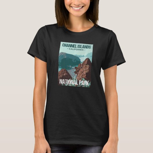Channel Islands National Park California Poster T-Shirt (Vorderseite)