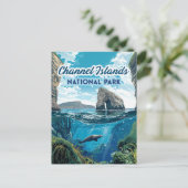 Channel Islands National Park California Postkarte (Stehend Vorderseite)