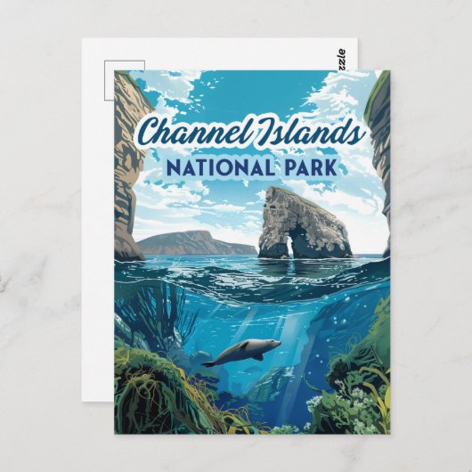 Channel Islands National Park California Postkarte (Vorne/Hinten)