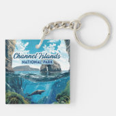 Channel Islands National Park California Schlüsselanhänger (Rückseite)