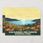 Channel Islands National Park California Schmuggle Einladung (Vorne/Hinten)