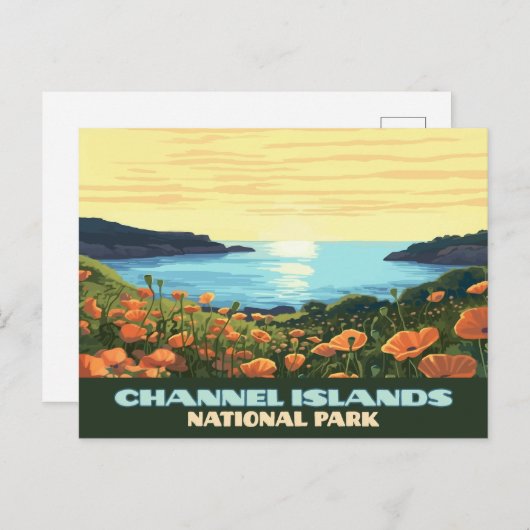 Channel Islands National Park California Schmuggle Postkarte (Vorne/Hinten)