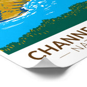 Channel Islands National Park California Travel Poster (Ecke)