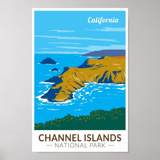 Channel Islands National Park California Travel Poster (Vorne)