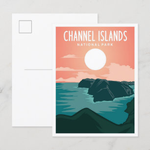 Channel Islands National Park California Travel Postkarte