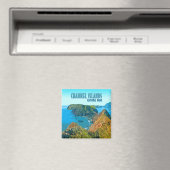 Channel Islands National Park California Vintag Magnet (In Situ (Geschirrspüler))