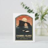 Channel Islands National Park California Vintag Postkarte (Stehend Vorderseite)