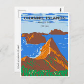 Channel Islands National Park California Vintag Postkarte (Vorne/Hinten)
