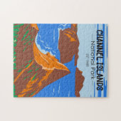 Channel Islands National Park California Vintag Puzzle (Horizontal)