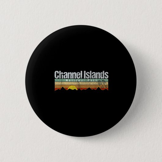 Channel Islands National Park Camping Wandern Button (Vorderseite)