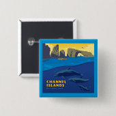 Channel Islands National Park Dolphins Button (Vorne & Hinten)