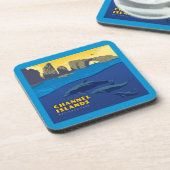 Channel Islands National Park Dolphins Getränkeuntersetzer (Linke Seite)