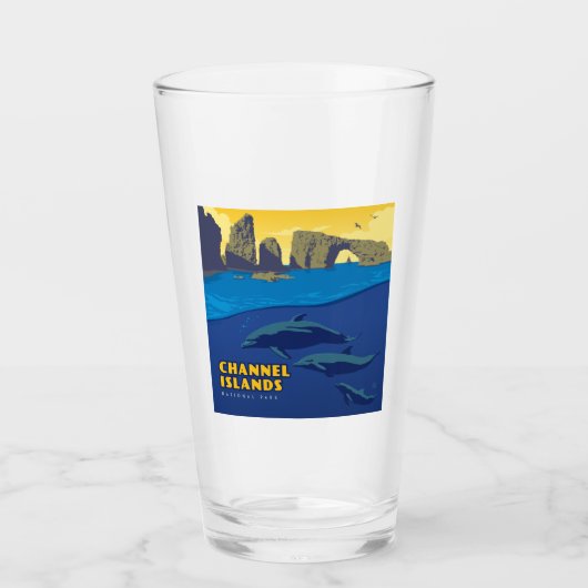 Channel Islands National Park Dolphins Glas (Vorderseite)