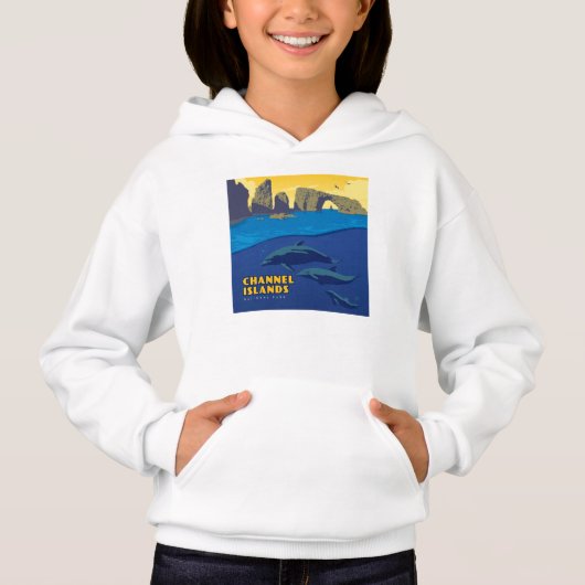 Channel Islands National Park Dolphins Hoodie (Vorderseite)