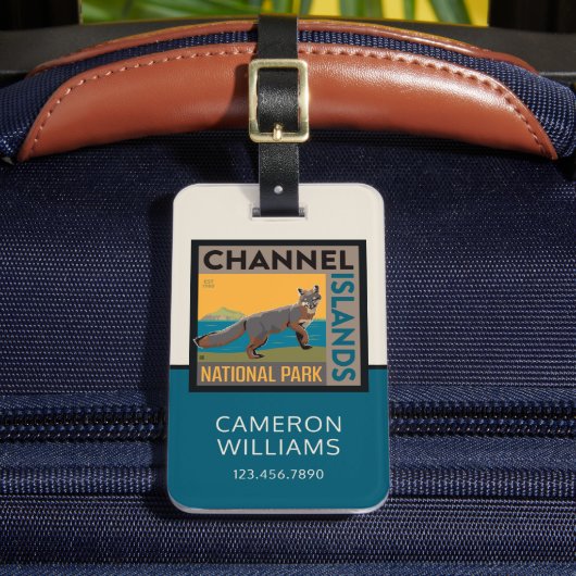 Channel Islands National Park | Fox Gepäckanhänger (Vorderseite Insitu 2)