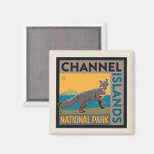 Channel Islands National Park | Fox Magnet (Vorderseite/Rückseite)