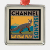 Channel Islands National Park | Fox Ornament Aus Metall (Vorne)