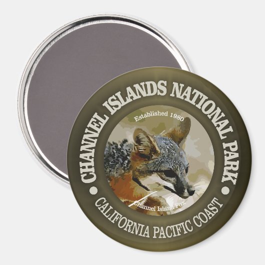Channel Islands National Park (Fuchs) Magnet (Vorderseite/Rückseite)