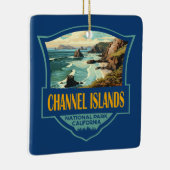 Channel Islands National Park Illustration Travel Keramikornament (Rechts)