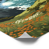 Channel Islands National Park Illustration Travel Poster (Ecke)