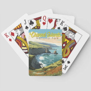 Channel Islands National Park Illustration Travel Spielkarten