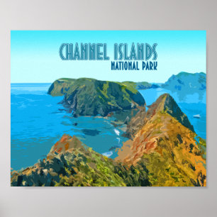Channel Islands National Park Kalifornien Vintage Poster