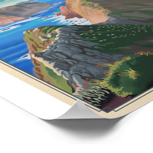 Channel Islands National Park Lithwork Poster (Ecke)