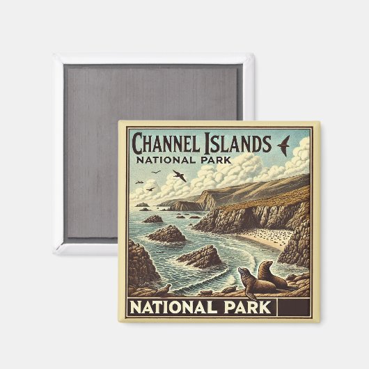 Channel Islands National Park Magnet (Vorderseite/Rückseite)