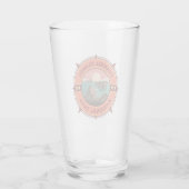 Channel Islands National Park Retro Compass Emblem Glas (Rückseite)