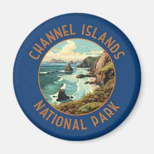 Channel Islands National Park Retro Kunstgewerbe Magnet