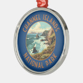 Channel Islands National Park Retro Kunstgewerbe Ornament Aus Metall (Links)