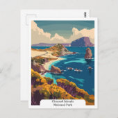 Channel Islands National Park USA Postkarte (Vorne/Hinten)