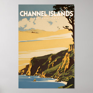Channel Islands National Park Vintage Travel Poster
