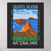 Channel Islands Nationalpark Vintag gefährdet Poster (Vorne)