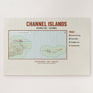 Channel Islands Nationalpark-Wanderkarte-Rätsel Puzzle