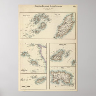 Channel Islands, Scilly Islands, and Isle of Man Poster