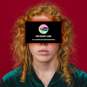 CHANNEL NAME YOU TULOGO QR CODE HOLOGRAPHIC VISITENKARTE