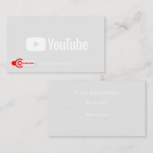 Channel-Werbekarte Visitenkarte (Vorne/Hinten)