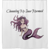 Channeln meiner inneren Meerjungfrau Duschvorhang (Vorderseite)