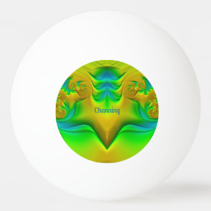 CHANNING ~ Ping-Pong-Ball, Grün Blau Gelb ~ Tischtennisball