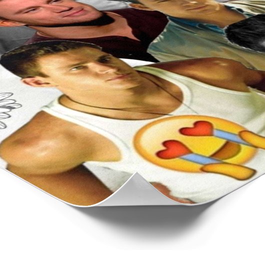 Channing Tatum Collage Poster (Ecke)